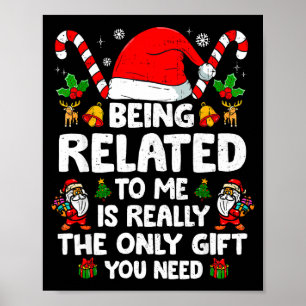 Mit mir verwandt Lustiger Weihnachten Familien Xma Poster