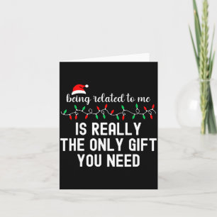 Mit mir verwandt Lustiges Weihnachten Familie Xmas Karte