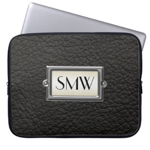 Mit Monogramm 3-Buchstaben-Führungskraft Männer Pe Laptopschutzhülle