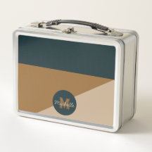 mit Monogramm 70er Vintag Grünbraun