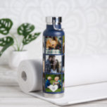 MIT MONOGRAMM 9 FOTOS PERSONALISIERT TRINKFLASCHE<br><div class="desc">Fügen Sie 9 Familienmitglieder, Kinder, Haustiere oder Fotos der besten Freunde hinzu und kreieren Sie Ihre eigene Wasserflasche aus dem Collage Raster mit Ihrem Monogramm-Namen in einem weißen Herz. Einfach mit Ihren benutzerdefinierten quadratischen Bildern und Buchstaben personalisieren. Es kann ein nettes, nachdenkliches Geschenk für ein Familienmitglied, einen Freund oder Kollegen...</div>