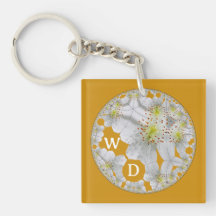 Mit Monogramm Abstrakter Spaß Flora Art Dunkles Go