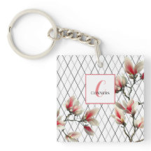 Mit Monogramm Acryl-Schlüsselanhänger