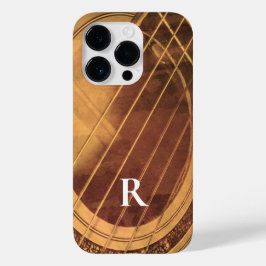Mit Monogramm akustische Gitarre Case-Mate iPhone 14 Pro Hülle