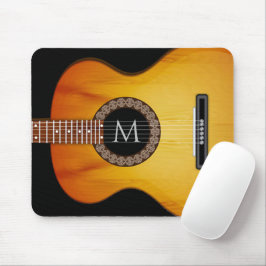 Mit Monogramm akustische Gitarre Mousepad