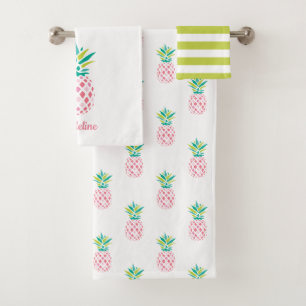 Mit Monogramm Ananas Badhandtuch Set