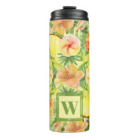 Mit Monogramm Ananas