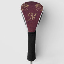 mit Monogramm antiker Lederlook