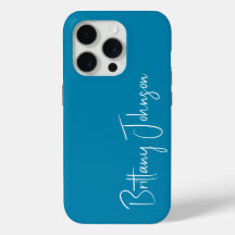 Mit Monogramm Aquamarin