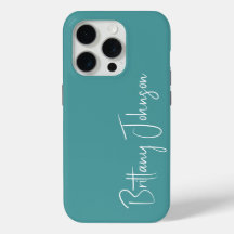 Mit Monogramm Aquamarin