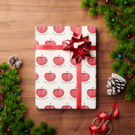 Mit Monogramm Aquarellfarbendarstellung Geschenkpapier