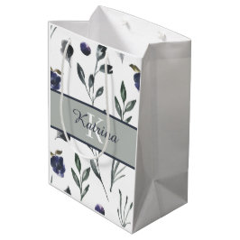 Mit Monogramm Aquarelltasche Mittlere Geschenktüte