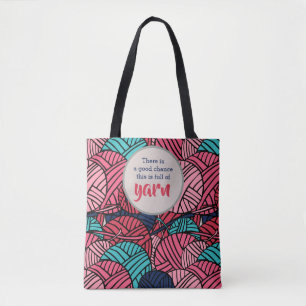 Mit Monogramm - Bälle strickenden des Spaßes des Tasche