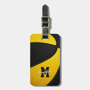 mit Monogramm Basketball Gepäckanhänger