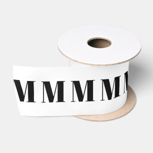 Mit Monogramm benutzerdefinierte Anfangsnummer in Satinband