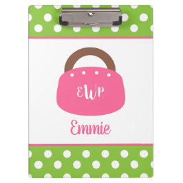 Mit Monogramm Bermuda Bag Personalisiert Clipboard Klemmbrett