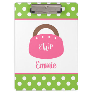 Mit Monogramm Bermuda Bag Personalisiert Clipboard Klemmbrett