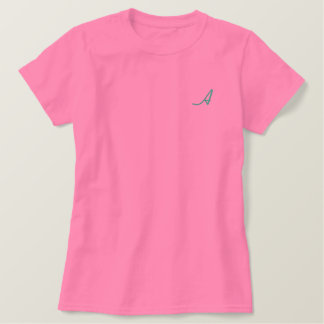 Mit Monogramm bestickt (A-polio) Besticktes T-Shirt