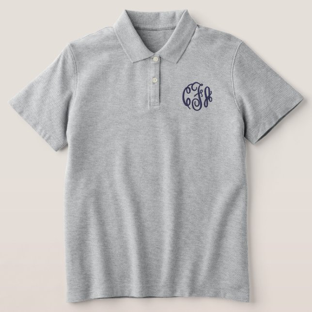 Mit Monogramm bestickte Frauen (Design Vorderseite )