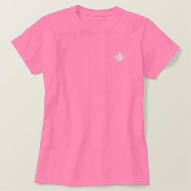 Mit Monogramm, besticktes Polo (Design vorne)