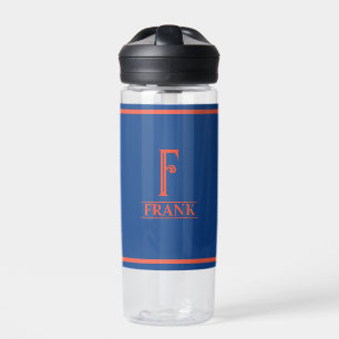 Mit Monogramm Blau Trinkflasche