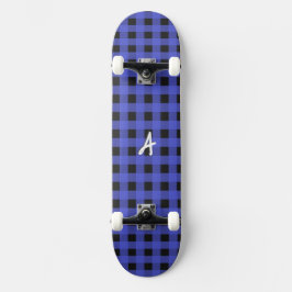 Mit Monogramm Blue Buffalo Kariert Rustikal Gemust Skateboard