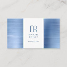 Mit Monogramm Blue Metallic Foil Consultant