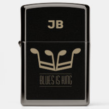 Mit Monogramm, Blues ist König, Zippo Lighter