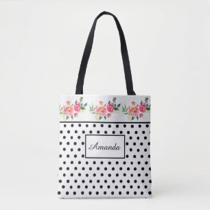Mit Monogramm Blume Tasche