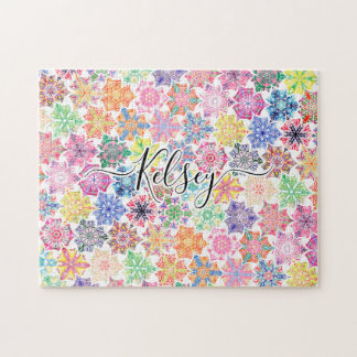Mit Monogramm Boho Mandala Muster Name hinzufügen