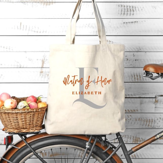 Mit Monogramm Bridesmaid Anfangsname Tote Bag Tragetasche (Von Creator hochgeladen)