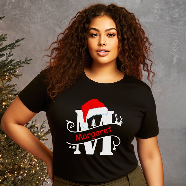 Mit Monogramm Buchstabe M Personalisierter Name We T-Shirt (Von Creator hochgeladen)