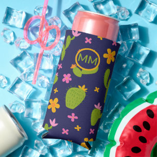 Mit Monogramm Cactus Fun Personalisiert Selters Dosenkühler