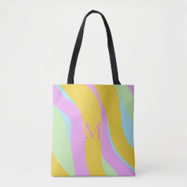 Mit Monogramm Caribe gelb, hellblau, rosa, Minze Tasche