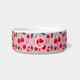 Mit Monogramm Cherries Dog Bowl Napf