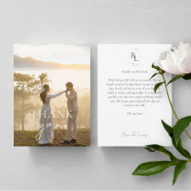 Mit Monogramm Chic Elegant Couple Foto Vielen Dank