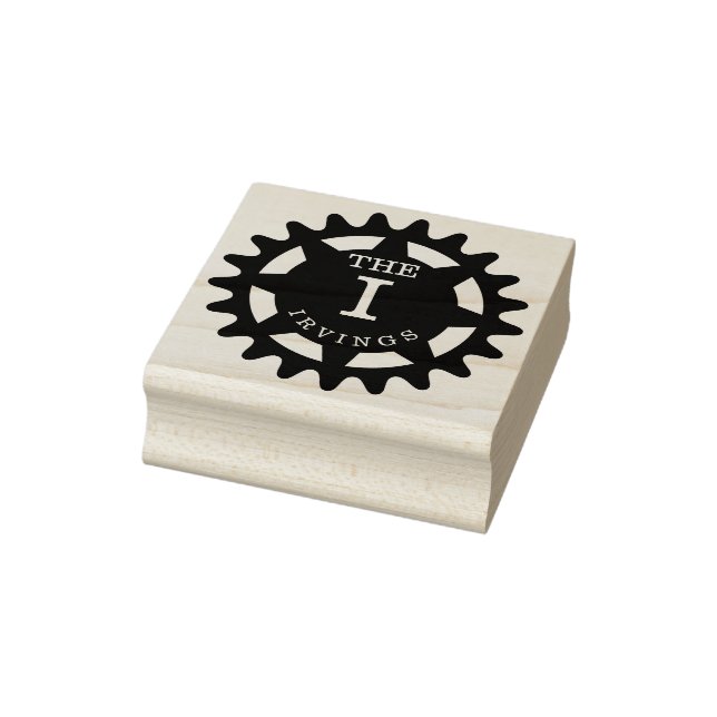 Mit Monogramm Cog Rubber Briefmarke Gummistempel (Stempel)