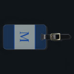 Mit Monogramm Cowboys Colored Gepäckanhänger<br><div class="desc">Gepäckanhänger. Farben von Cowboys. Kontaktinformationen auf der Rückseite.</div>