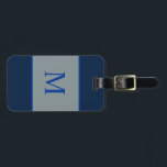 Mit Monogramm Cowboys Colored Gepäckanhänger<br><div class="desc">Gepäckanhänger. Farben von Cowboys. Kontaktinformationen auf der Rückseite.</div>