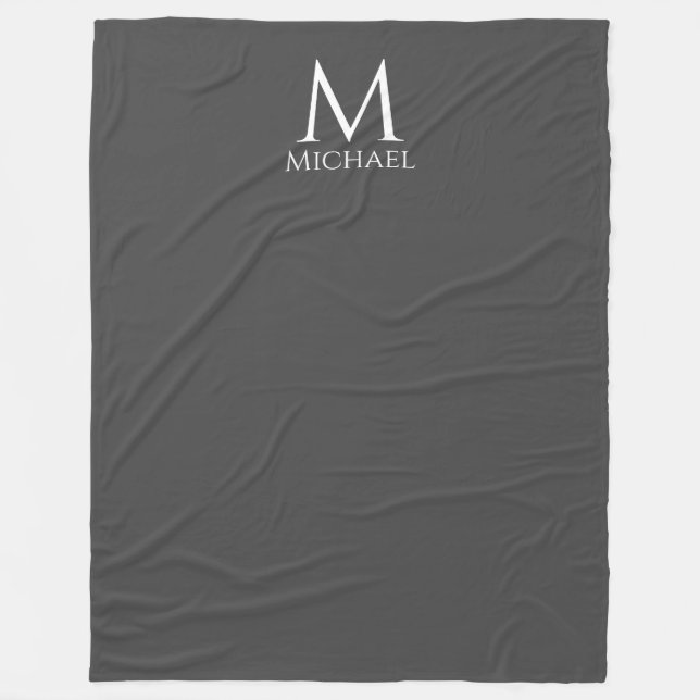 Mit Monogramm Decken Elegantes modernes Template (Vorderseite)