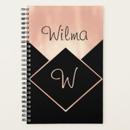 mit Monogramm Diamond Logo Metallin Feminine Moder Planer