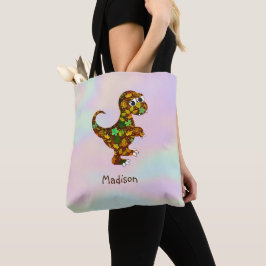 Mit Monogramm Dinosaurier Tasche