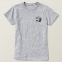Mit Monogramm Drei-anfängliche Skriptmonogramm-Pre