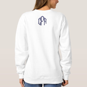 Mit Monogramm Drei-initiale Blockmonogramm für Fra Besticktes Sweatshirt
