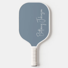 Mit Monogramm Dusty Blue Pickleball Paddel Schläger