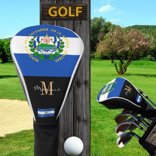 Mit Monogramm & El Salvador Flag Golf Clubs Covers Golf Headcover