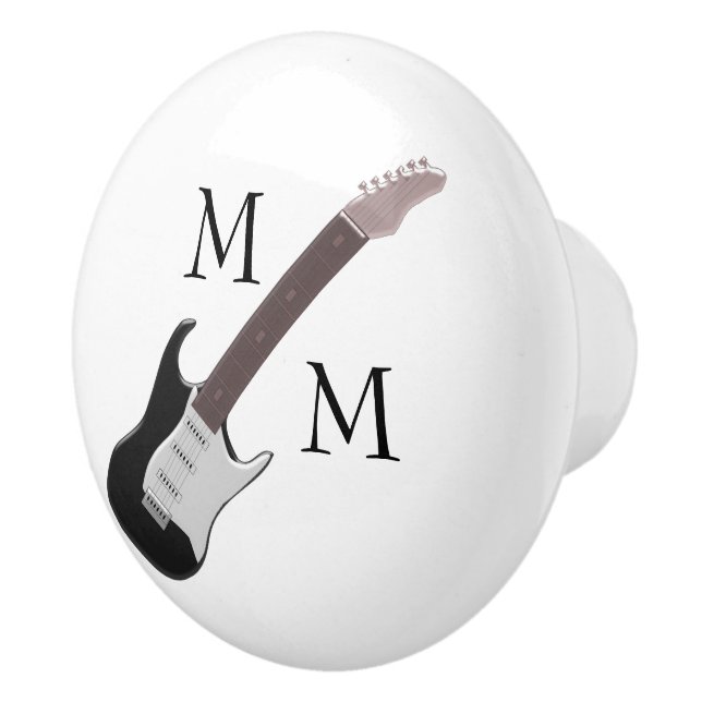 mit Monogramm Elektrogitarre Keramikknauf (Rechts)