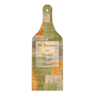 Mit Monogramm Farbklinkenplatine Schneidebrett