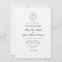 Mit Monogramm Feierliche Hochzeit