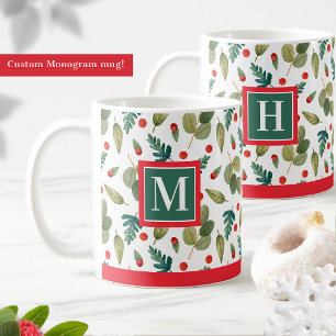 Mit Monogramm, festliche Grünanlage und Heilige, r Kaffeetasse